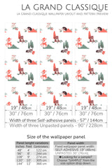 animal peel and stick wallpaper specifiation