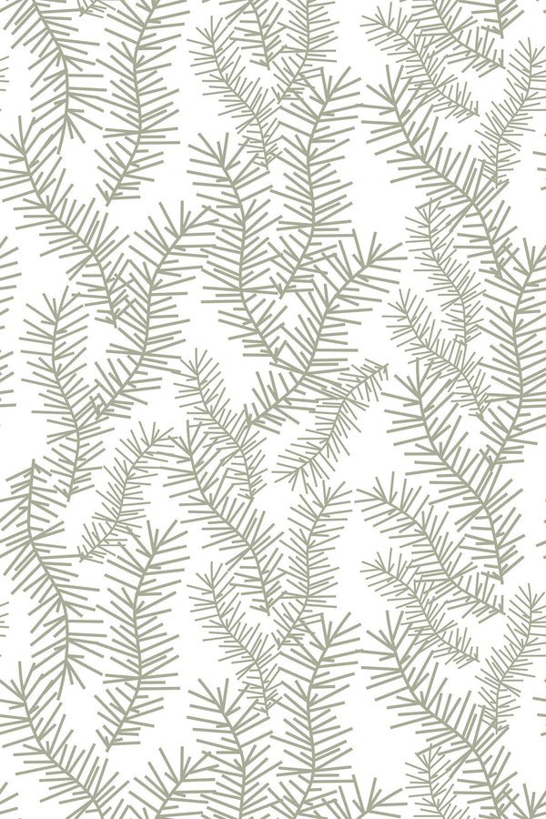 pine tree branches wallpaper pattern repeat