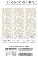 abstract shape peel and stick wallpaper specifiation