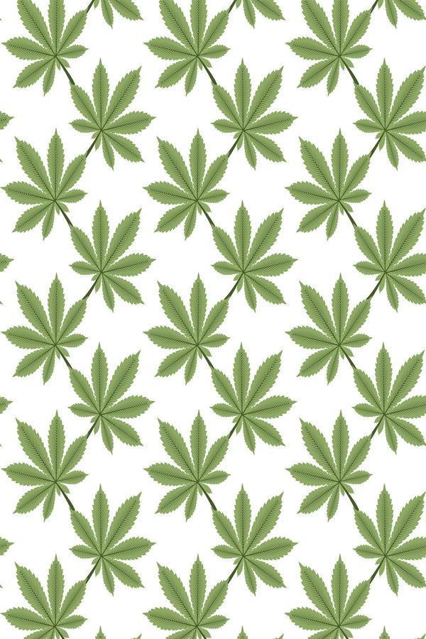 green leaves wallpaper pattern repeat