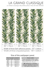 tropical leaf peel and stick wallpaper specifiation