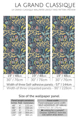 groovy garden peel and stick wallpaper specifiation