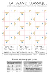 minimal geometric peel and stick wallpaper specifiation