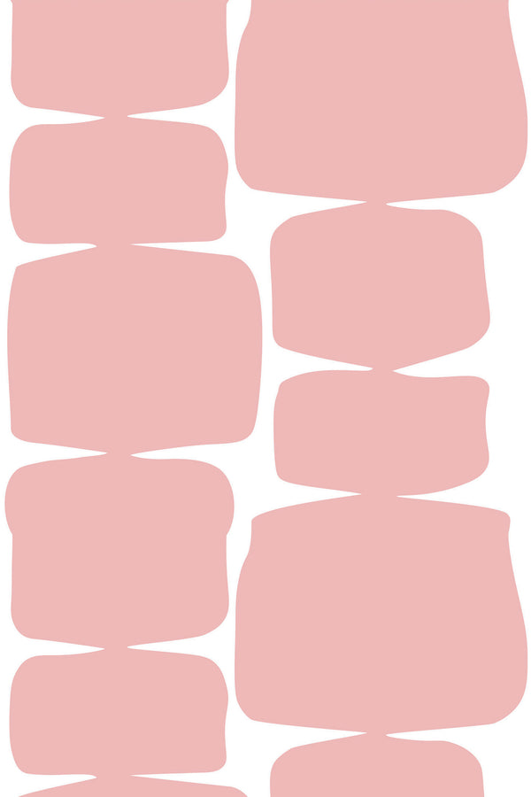 pink retro shape wallpaper pattern repeat