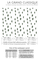 paint brush peel and stick wallpaper specifiation