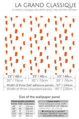 painted dots print peel and stick wallpaper specifiation