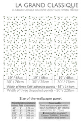 green dalmatian peel and stick wallpaper specifiation