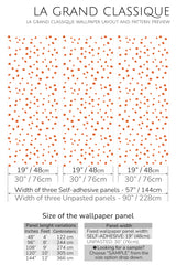small spots peel and stick wallpaper specifiation