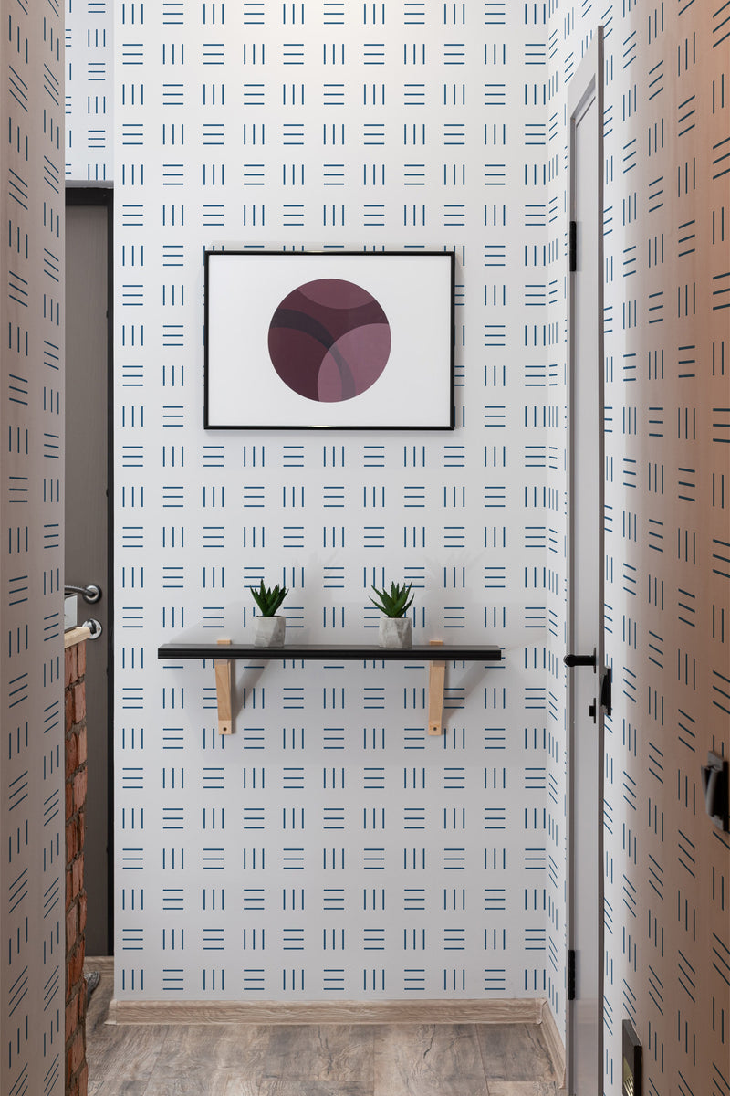 wallpaper geometric kitchen pattern pattern hallway entrance minimalist decor artwork interior