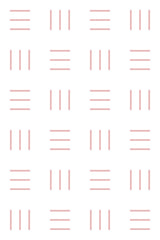 Alternating patterns of vertical, horizontal, and stacked pink lines on a white background. Peel and stick removable wallpaper.