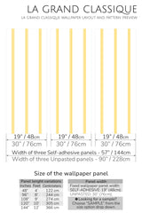 french stripe peel and stick wallpaper specifiation