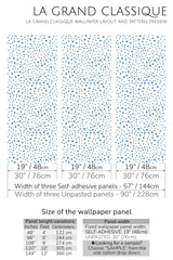 speckled dot peel and stick wallpaper specifiation