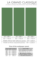 solid dark green peel and stick wallpaper specifiation