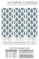french leaf pattern peel and stick wallpaper specifiation