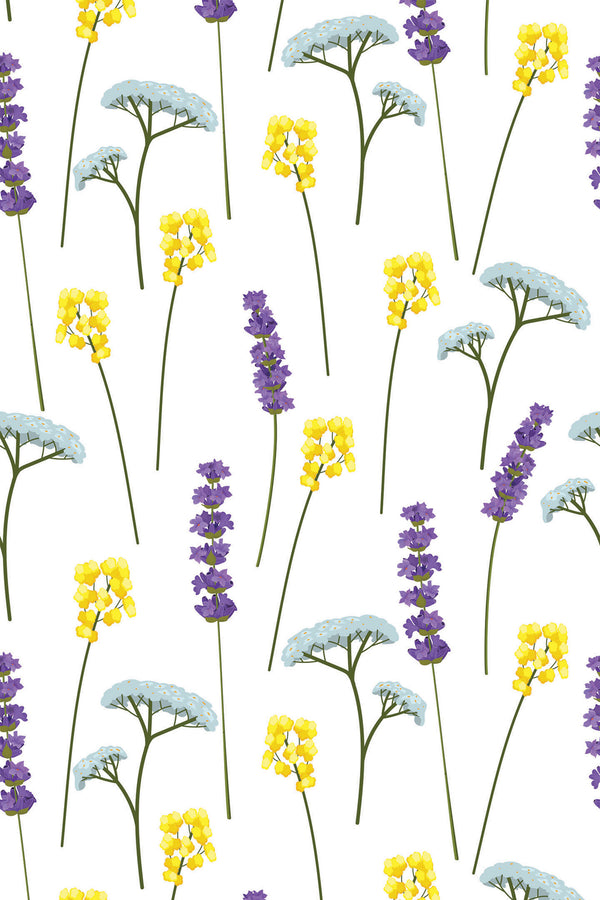 lavender meadow wallpaper pattern repeat