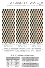 fun geometric peel and stick wallpaper specifiation