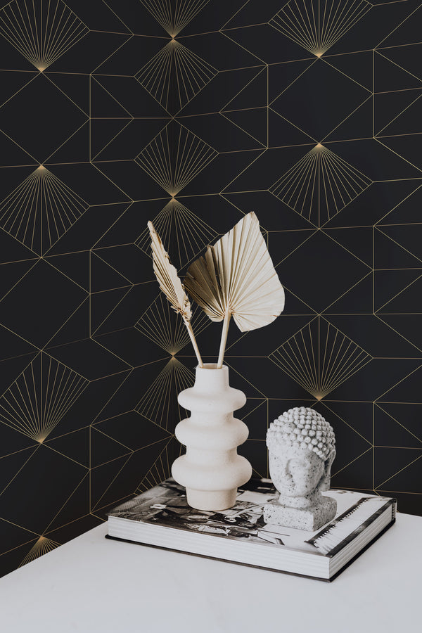 wallpaper for walls the great gatsby pattern modern sophisticated vase statue home decor