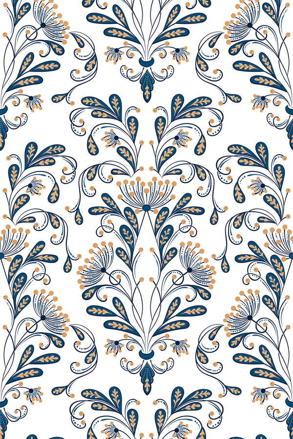 vintage damask wallpaper pattern repeat
