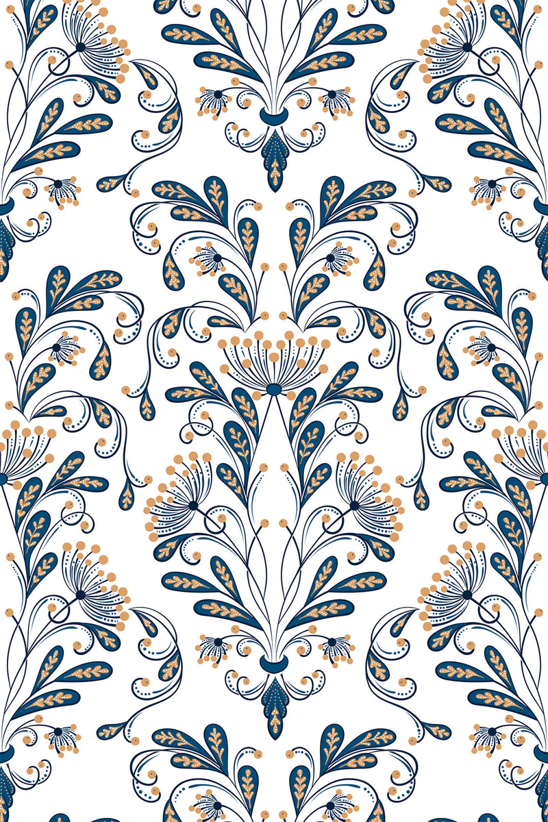 vintage damask wallpaper pattern repeat