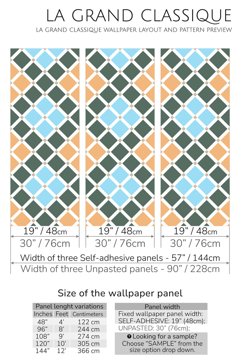 tile mosaic peel and stick wallpaper specifiation