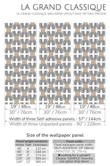 boho peel and stick wallpaper specifiation