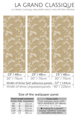 nursery neutral floral peel and stick wallpaper specifiation
