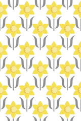yellow art nouveau wallpaper pattern repeat