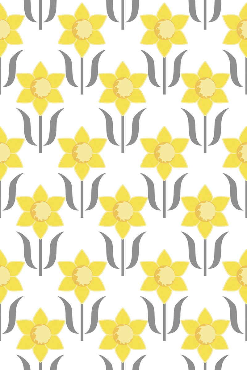 yellow art nouveau wallpaper pattern repeat