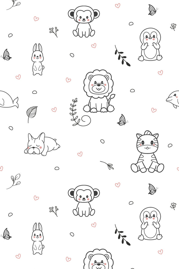cute animal wallpaper pattern repeat
