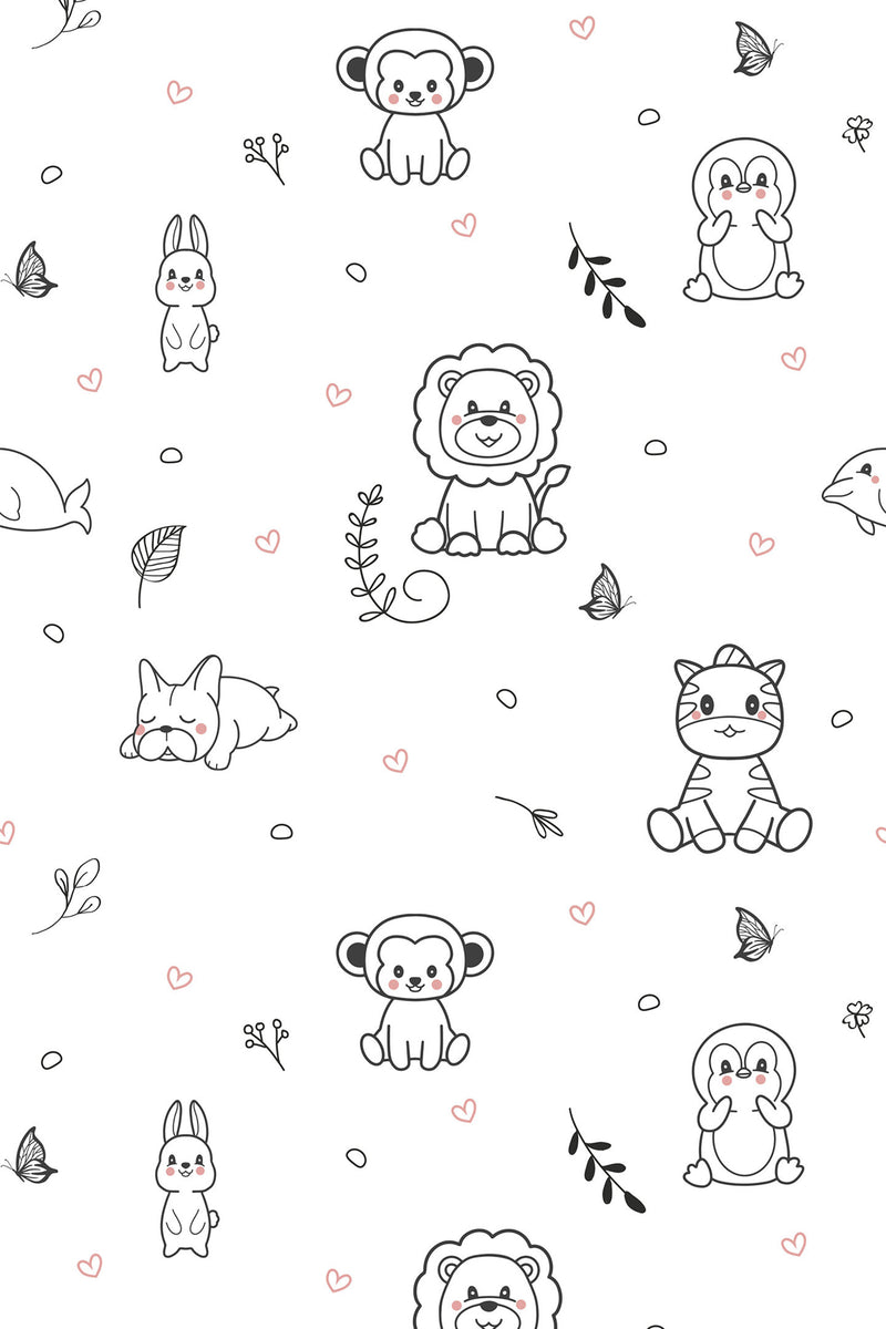 cute animal wallpaper pattern repeat