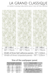 palm leaves peel and stick wallpaper specifiation