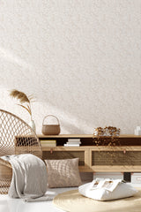 living room rattan furniture decorative plant aesthetic floral design wall decor