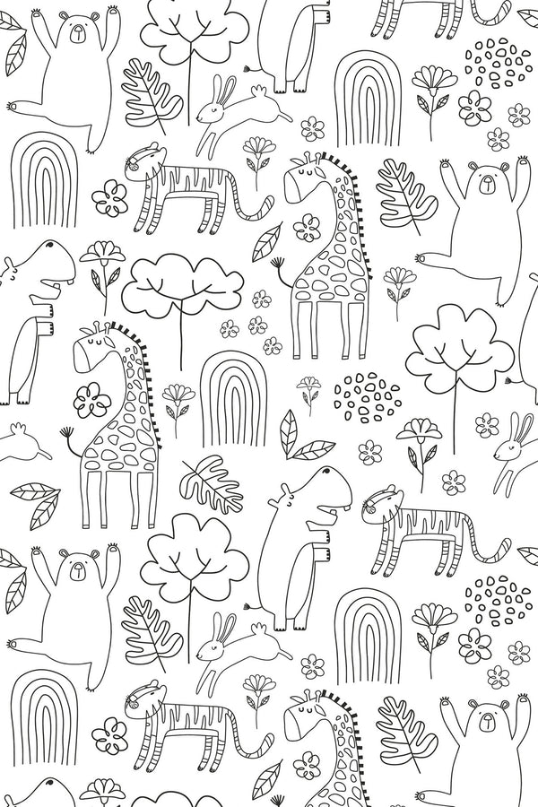 animal print wallpaper pattern repeat