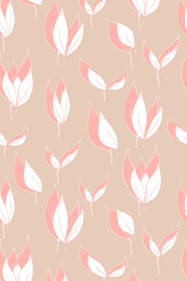 nursery leaves wallpaper pattern repeat