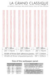striped peel and stick wallpaper specifiation