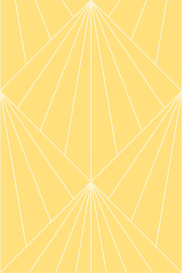 Art Deco geometric sun