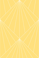 Art Deco geometric sun