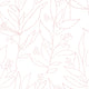 Big floral line art Wallpaper