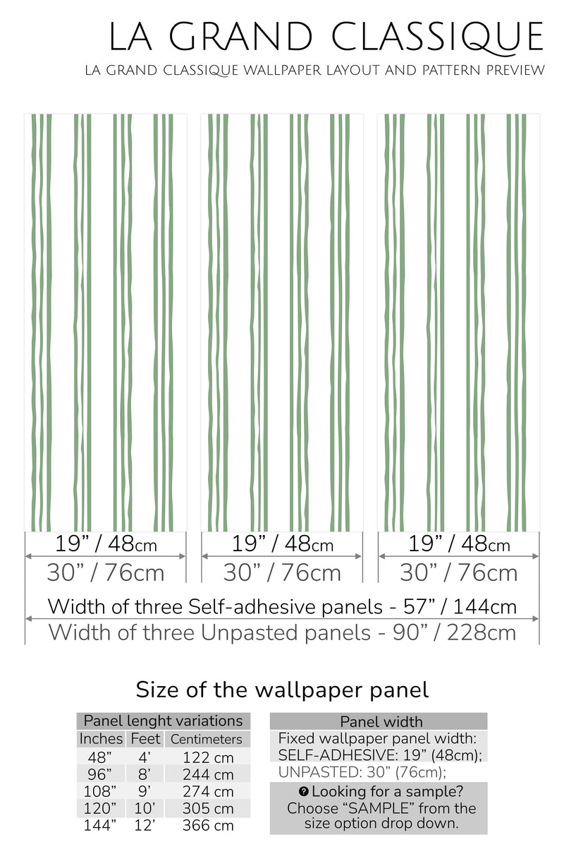 3 lines peel and stick wallpaper specifiation
