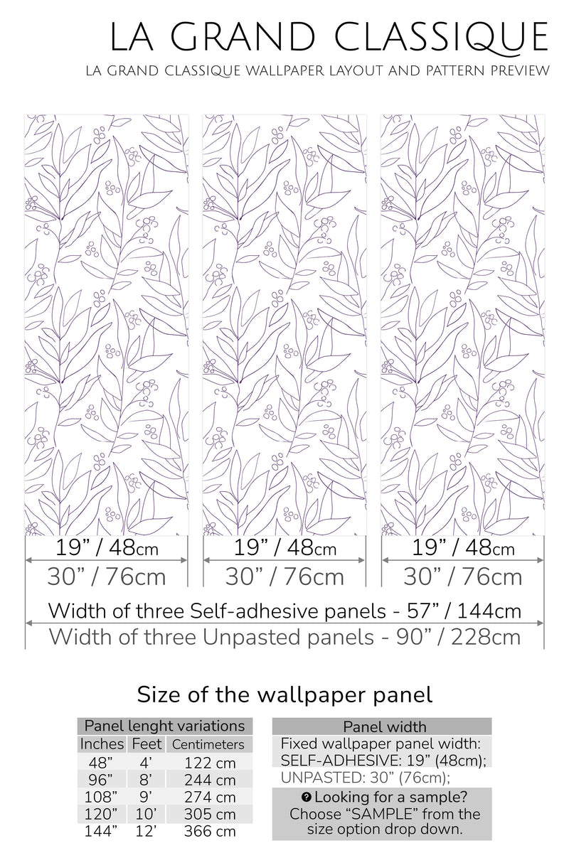 large floral peel and stick wallpaper specifiation