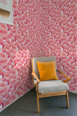 bedroom armchair cozy soft pillow interior flamingo peel and stick wall paper