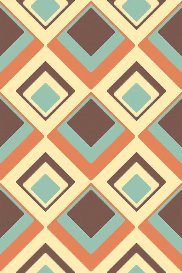 retro geometric wallpaper pattern repeat