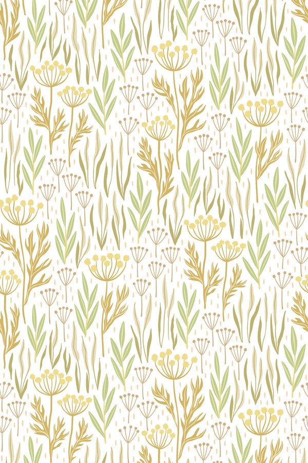 pastel garden wallpaper pattern repeat