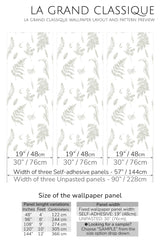 fern peel and stick wallpaper specifiation