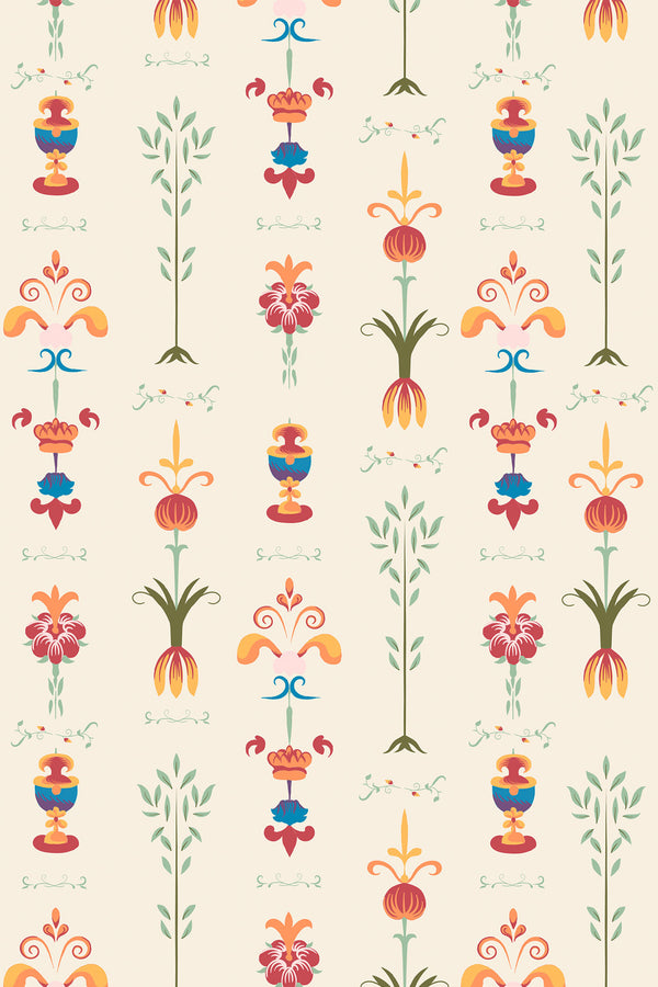 ornamental wallpaper pattern repeat