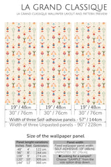 ornamental peel and stick wallpaper specifiation