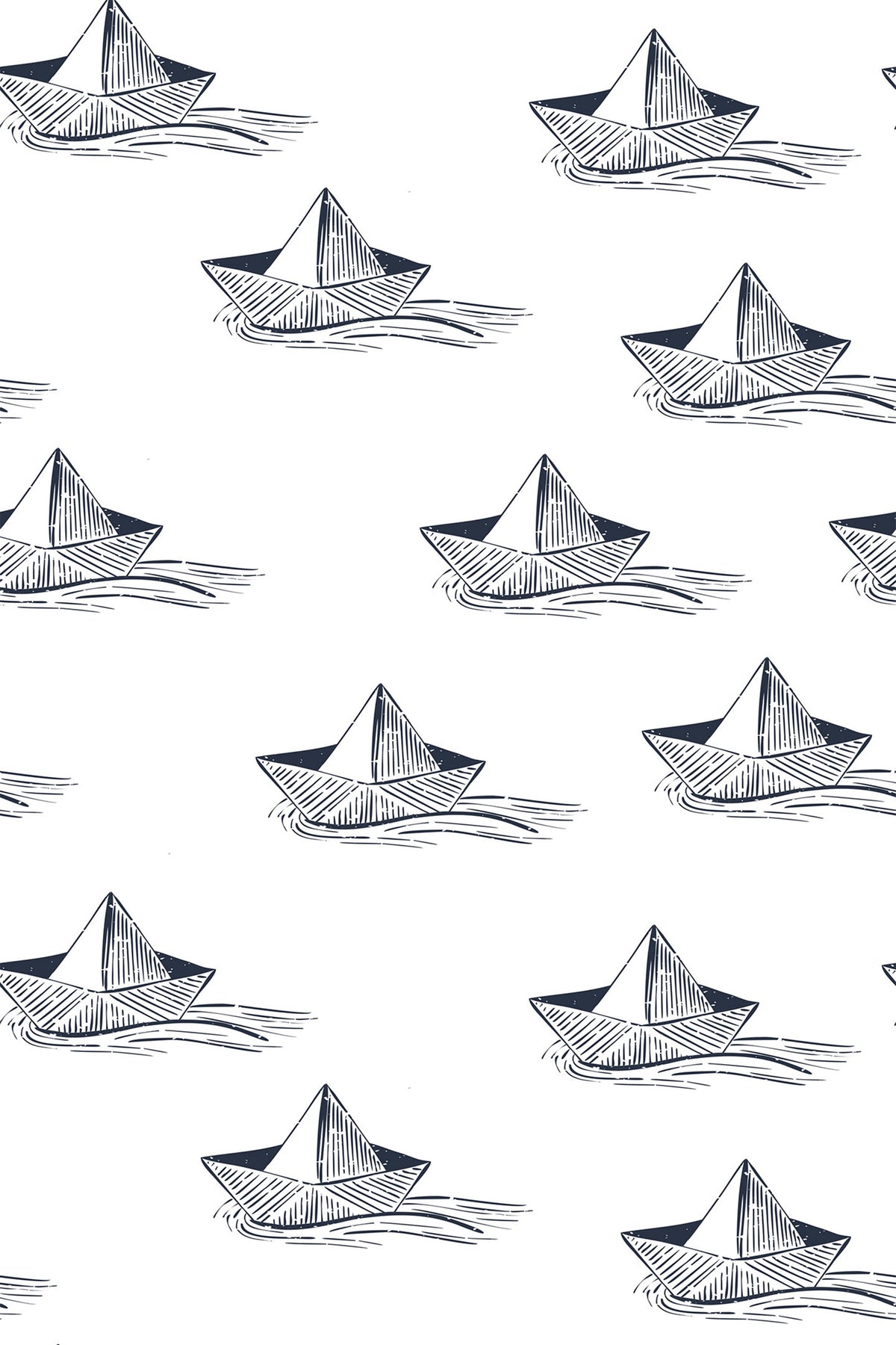 Paper ships Peel and Stick Removable Wallpaper