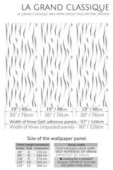 zebra stripe peel and stick wallpaper specifiation