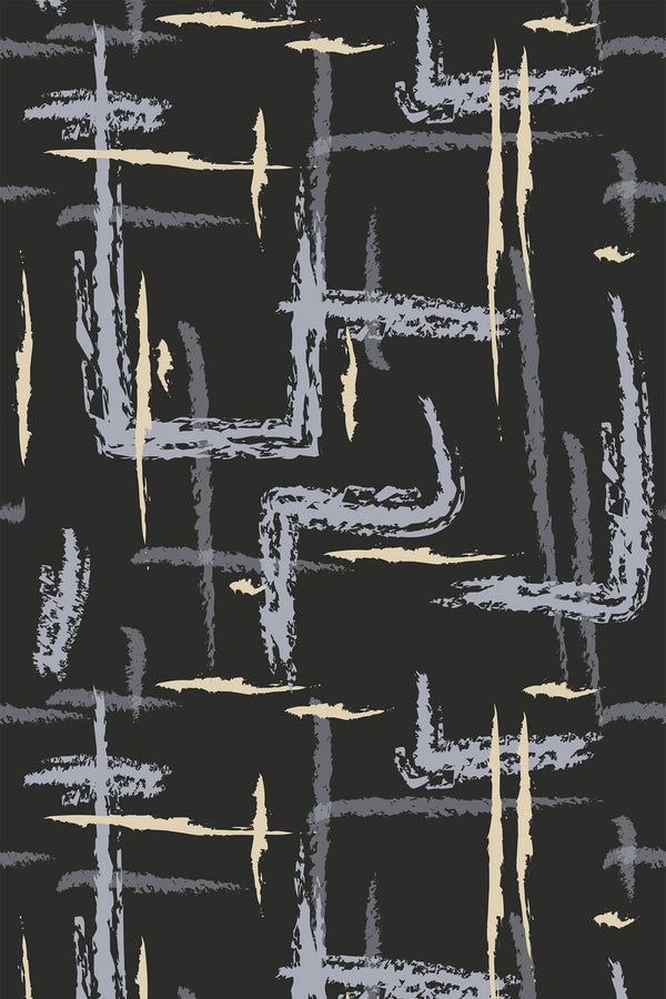 black brush stroke wallpaper pattern repeat