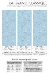 sea peel and stick wallpaper specifiation